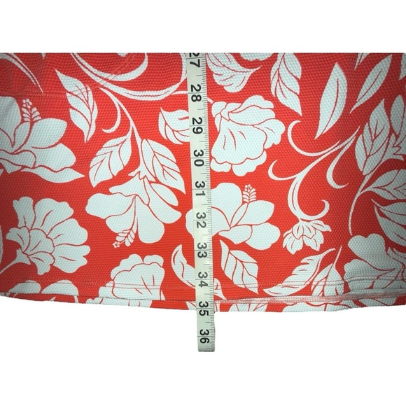 NWT TOMMY BAHAMA Island Cays Fiori V-Neck Coverup Dress - Citrus Coral XL - Picture 9 of 14